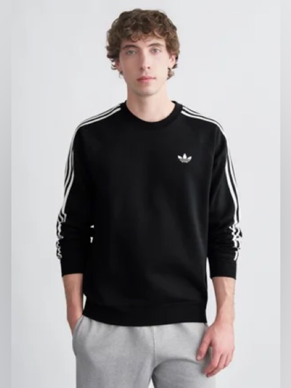 Adidas Originals 3 Stripes Crewneck Sweatshirt